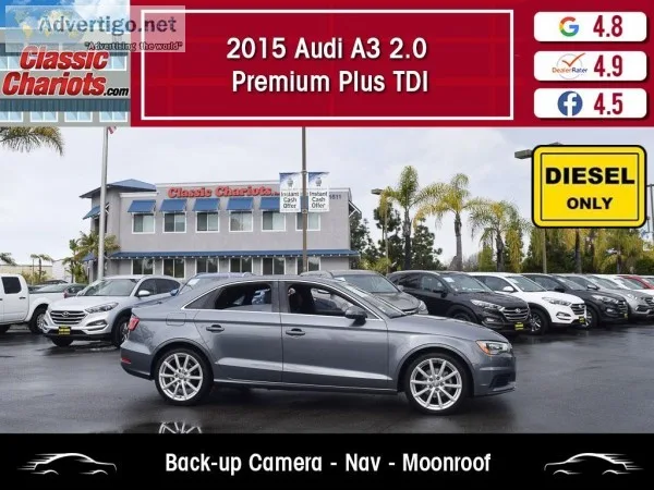 Used 2015 Audi A3 2.0 Premium Plus TDI for Sale in San Diego - 2