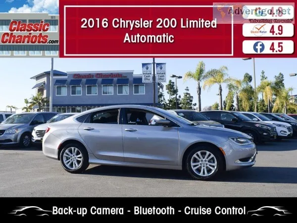 Used 2016 Chrysler 200 Limited for Sale in San Diego - 20546a