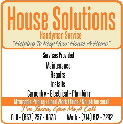 HOUSE SOLUTIONS  Handyman Service