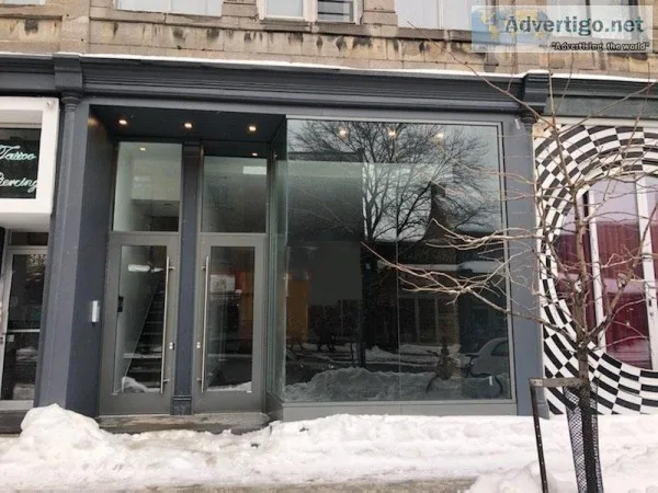 Commercial space Plateau-Mont-Royal 1500 sqft  1200 sqft basemen