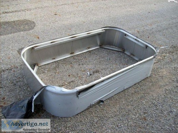 3  x 5  x 13" Stainless Steel Gas Pump Island Curb