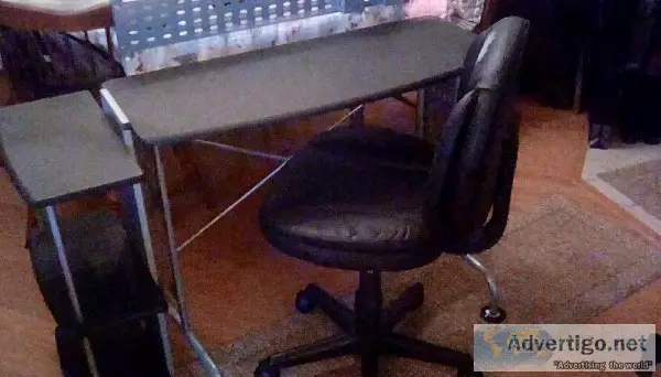 Computer Stand and Swivel Chair