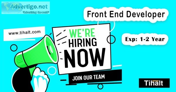 Front End Developer AT Tihalt Technologies