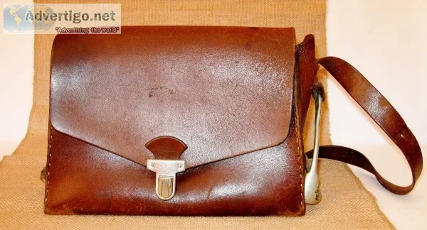 Antique Swiss Animal Doctor s Bag Brown Leather HOMA GRC - Call 