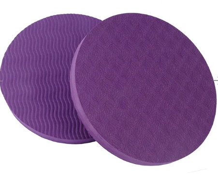 Get 2PCSSet Portable Small Round Knee Pad Yoga Mats For Fitness