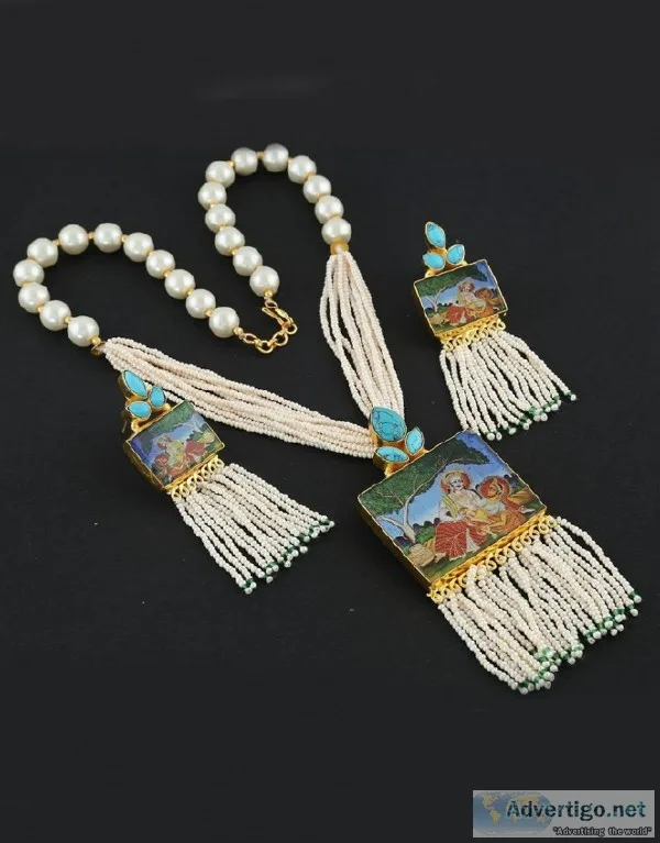 Check out the latest Collection Of Pearl Set at Anuradha Art Jew
