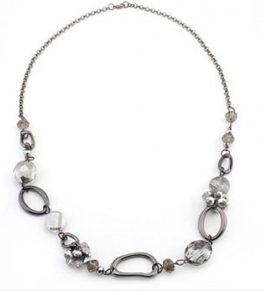 Hematite Link Necklace For Sale  Inspired Silver