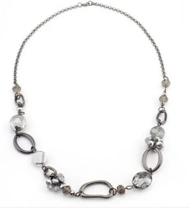 Hematite Link Necklace For Sale  Inspired Silver