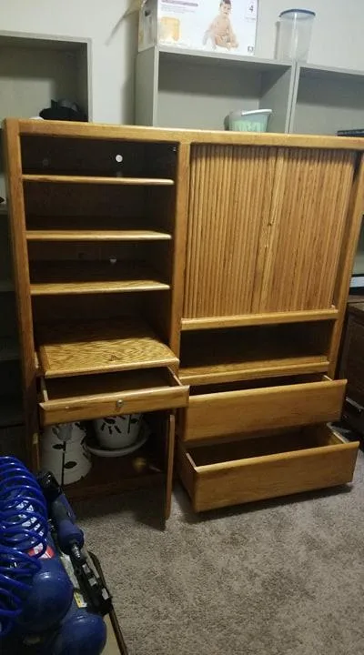 Solid Wood Entertainment Center