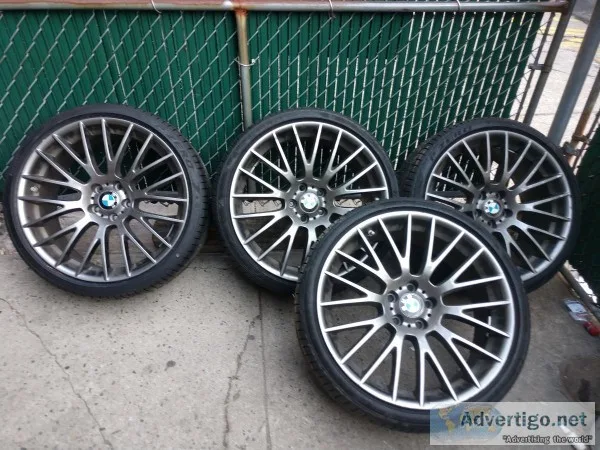 Bmw 750 x drive (4) 20inch rims complete with pirelli pzero tire
