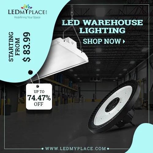 Illuminate Your Warehouse By Installing LED Warehouse Lighting