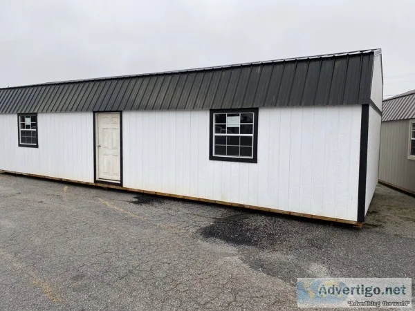 16x40 side lofted barn 12 months same as cash
