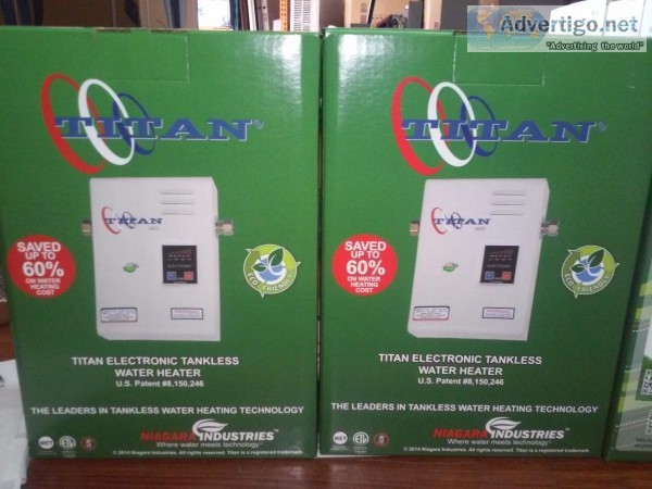 TITAN N-120 Electric Tankless Water Heater 2 Baths 54 Amps 1 Yea