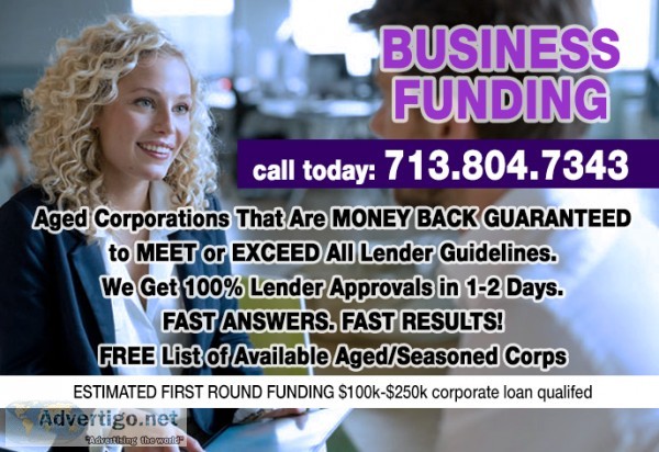 1. AGED CORPS ARE TO MEET OR EXCEED ALL LENDER GUIDELINES AND GE