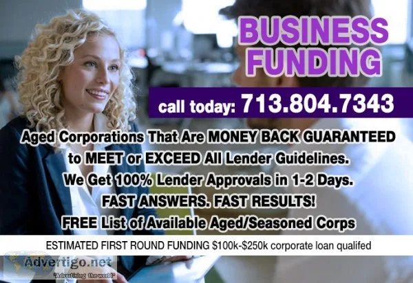 1. AGED CORPS ARE TO MEET OR EXCEED ALL LENDER GUIDELINES AND GE