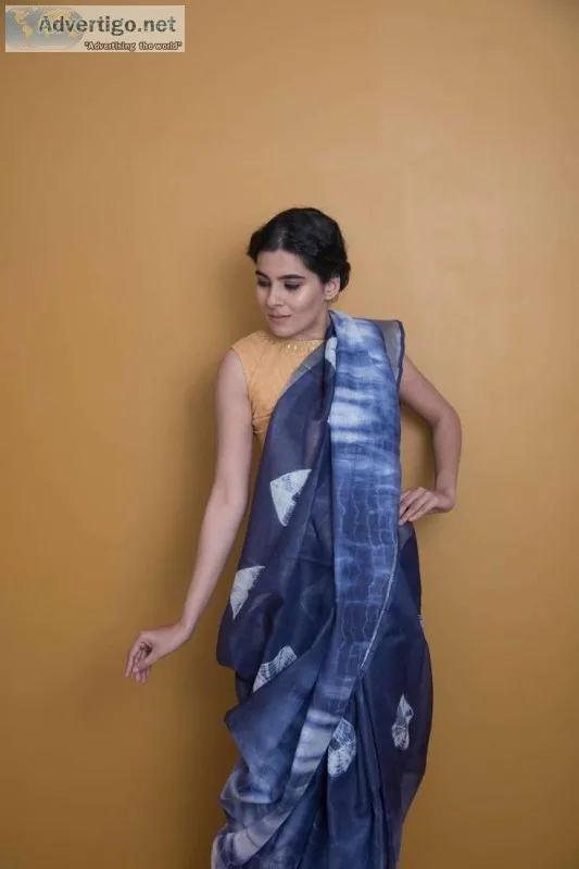 Look Stunning With Indigo Sarees