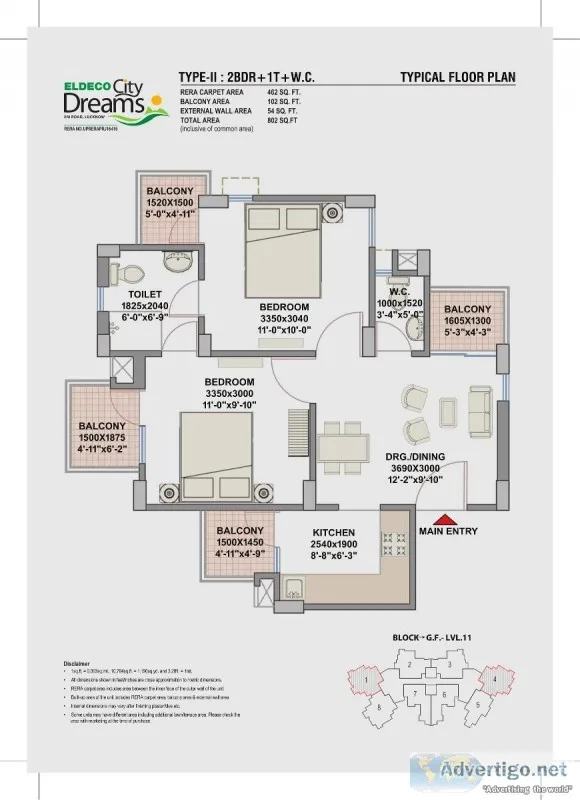 Eldeco City Dreams &ndash Affordable Residential Flats at IIM Ro