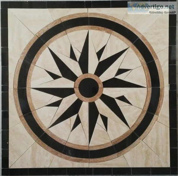 36&quot Floor Marble Medallion