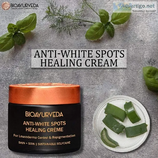 White Spots Healing Cream with Organic Remedy for Skin Discolora