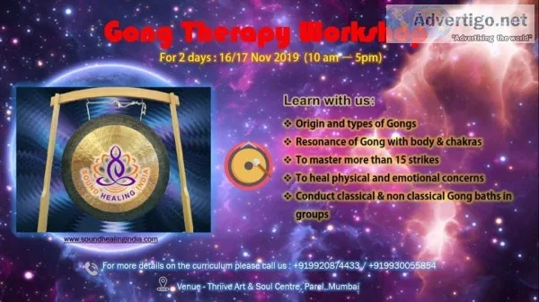 Gong Therapy Workshop by Sound Healing India