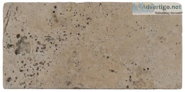 Tuscany Walnut 8X16 Honed Unfilled Tumbled Paver