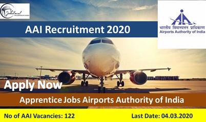 AAI Recruitment 2020 (122) Apprentice Jobs Airports Authority of