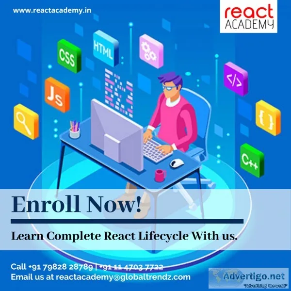 Best React Native and ReactJs training Institute in West Delhi