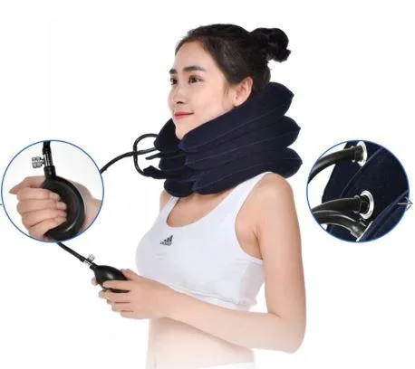 U Shape Soft Air Inflatable Neck Massager Cushion at Enliven