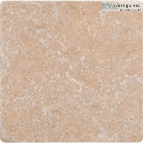 Chiaro 4X4 Tumbled Travertine Floor and Wall Tile