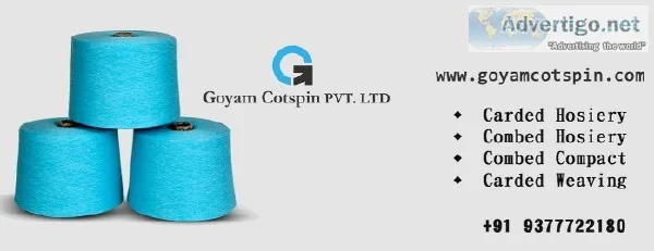 Cotton Yarn Manufacturers in india  Goyam Costspin