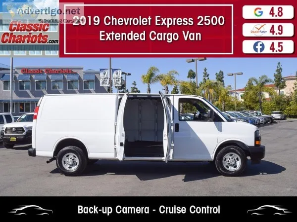 Used 2019 Chevrolet Express 2500 Extended Cargo Van for Sale in 