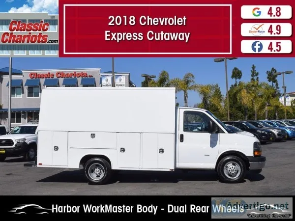 Used 2018 Chevrolet Express Cutaway 3500 w Harbor Plumber s Body