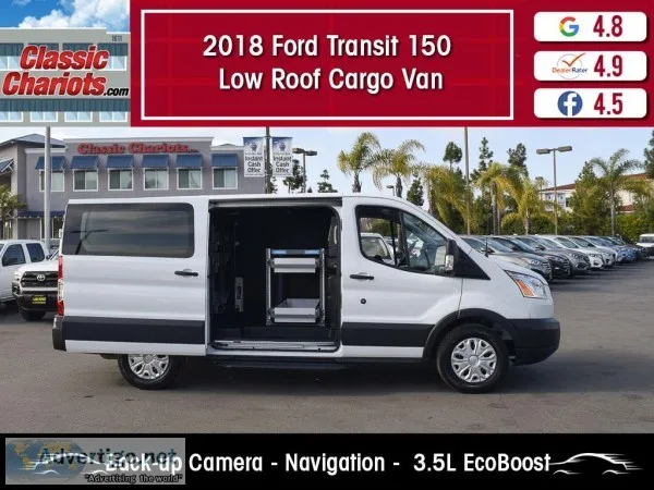 Used 2018 Ford Transit Cargo 150 Low Roof Van for Sale in San Di