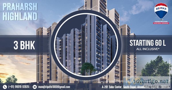 Buy New 3 BHK Under Construction Flat for Sale in Praharsh Highl