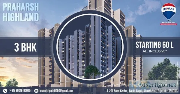 Buy New 3 BHK Under Construction Flat for Sale in Praharsh Highl