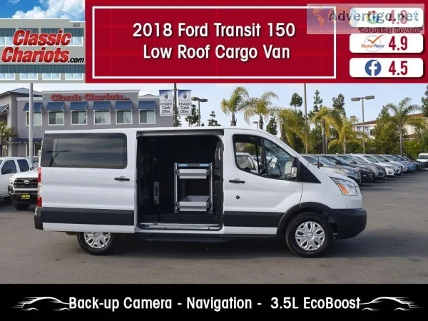 Used 2018 Ford Transit Cargo 150 Low Roof Van for Sale in San Di