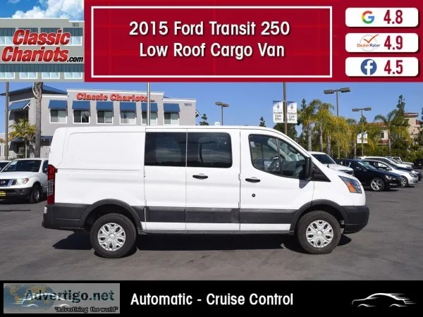 Used 2015 Ford Transit Cargo 250 Low Roof Van for Sale in San Di