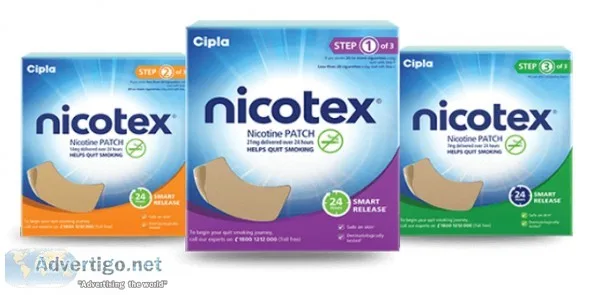 Try Nicotine Replacement Therapy- Nicotex Patch