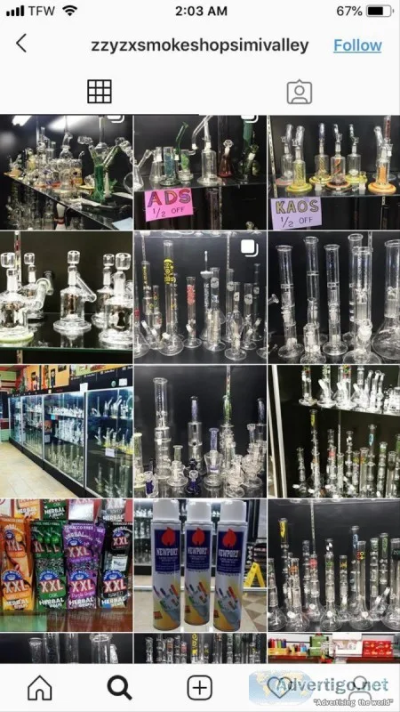 Entire inventory of Smoke Shop