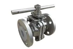 MS  SS 304  SS 316 PTFE  FEP  PFA LINED FLUSH BALL VALVE