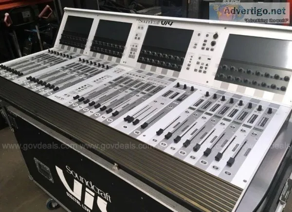 (2) Soundcraft Vi4 Audio Mixing Console