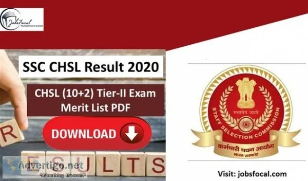 SSC CHSL Result 2020 DECLARED Download CHSL (102) Tier-II Exam M