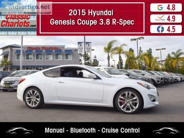 Used 2015 Hyundai Genesis Coupe 3.8 R-Spec for Sale in San Diego