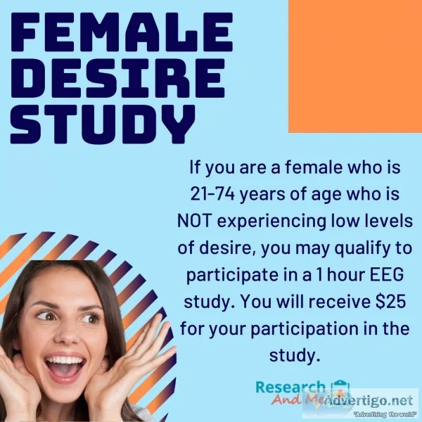 Female Desire Research Study &mdash Get 25