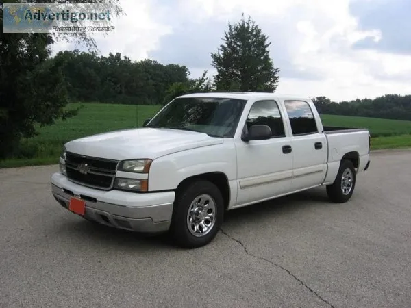 2005 Chevrolet Silverado 1500 White Pickup Truck 60414 Miles