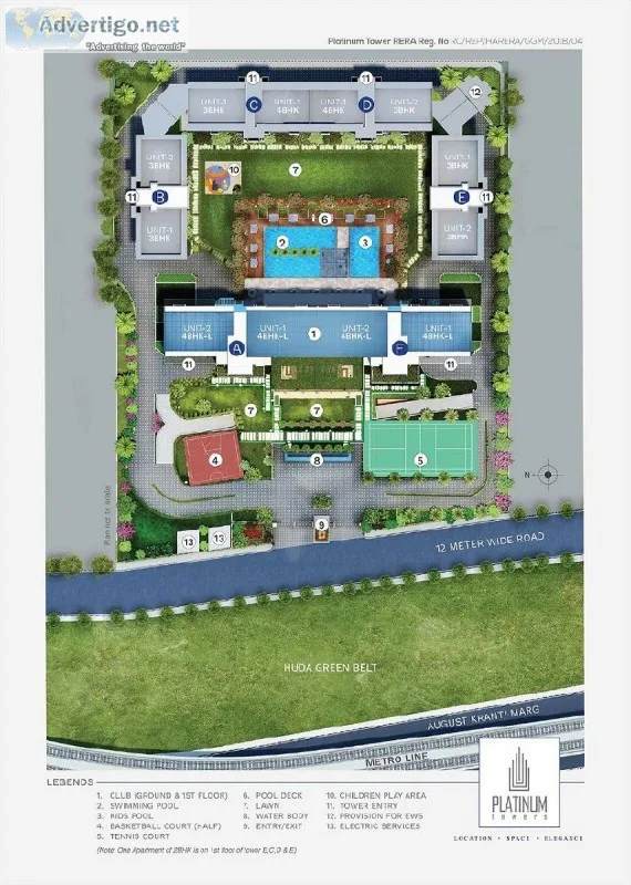 Platinum Tower &ndash Ultra Luxury 4Bed Residences at Sector 28