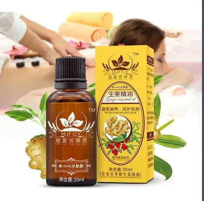 Ginger Massage Oil  Lymphatic Drainage - Helps Impotency - Helps