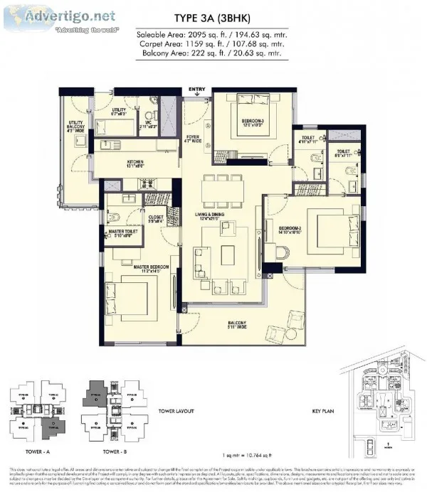 Conscient Elevate &ndash 3 and 4BHK Premium Residences at Sector