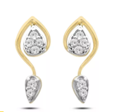 Francis Alukkas the Latest design of Gold earrings