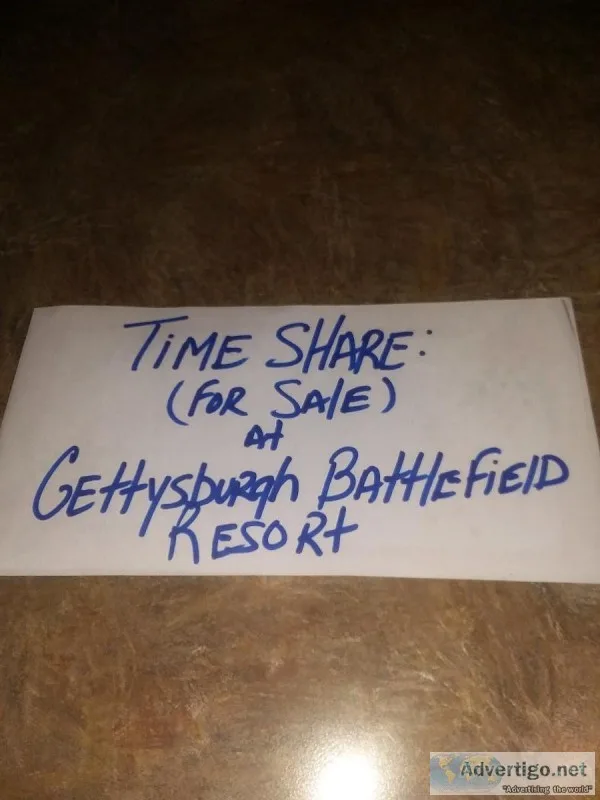 Time share for camping at GETTYSBURG BATTLEFIELD RESORT